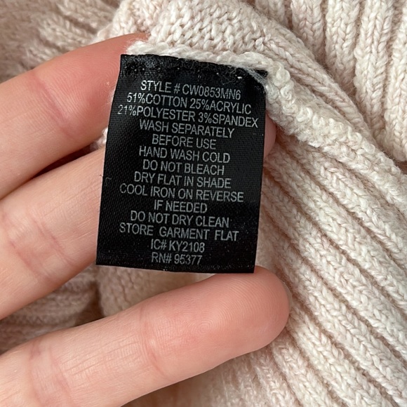 Sanctuary Fringe Cream Cozy Sweater XS - Picture 10 of 12